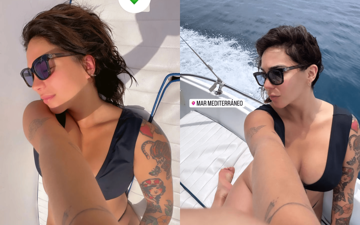 Luciana Milessi sorprendió a sus seguidores con una microbikini "total black"