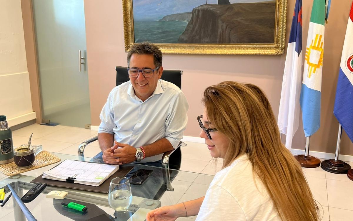 Luciana Milessi se reunió con el intendente de Resistencia y candidato a gobernador Gustavo Martínez