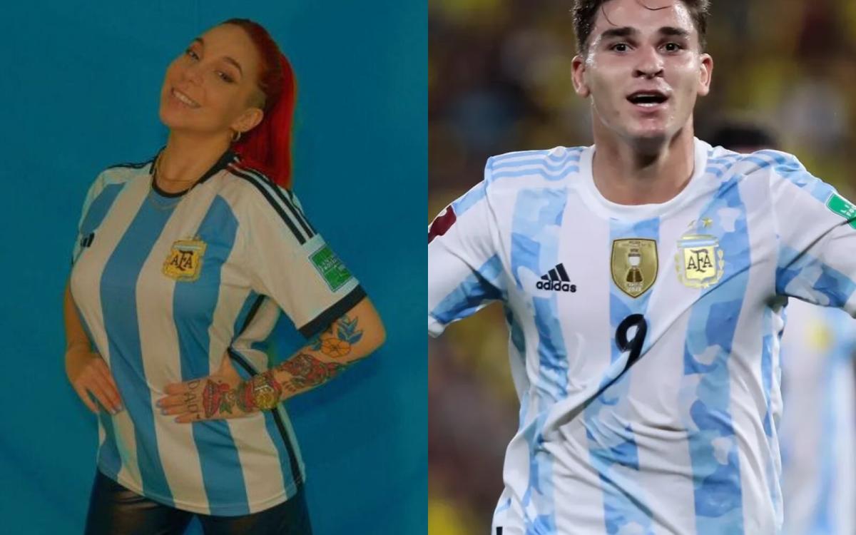 Luciana Milessi es vista como el amuleto de la suerte del futbolista Julián Álvarez en la Selección
