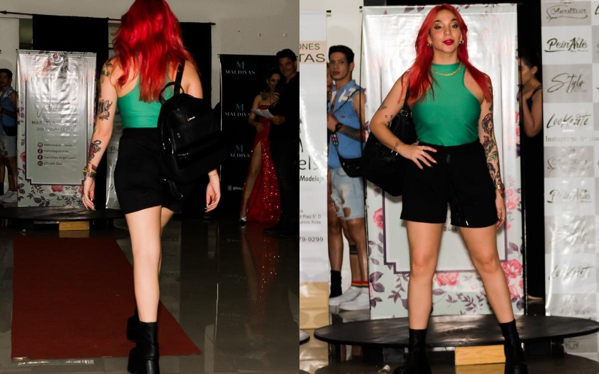 Luciana Milessi desfiló para BA Models y dio un mensaje ecológico junto a Hernán Drago