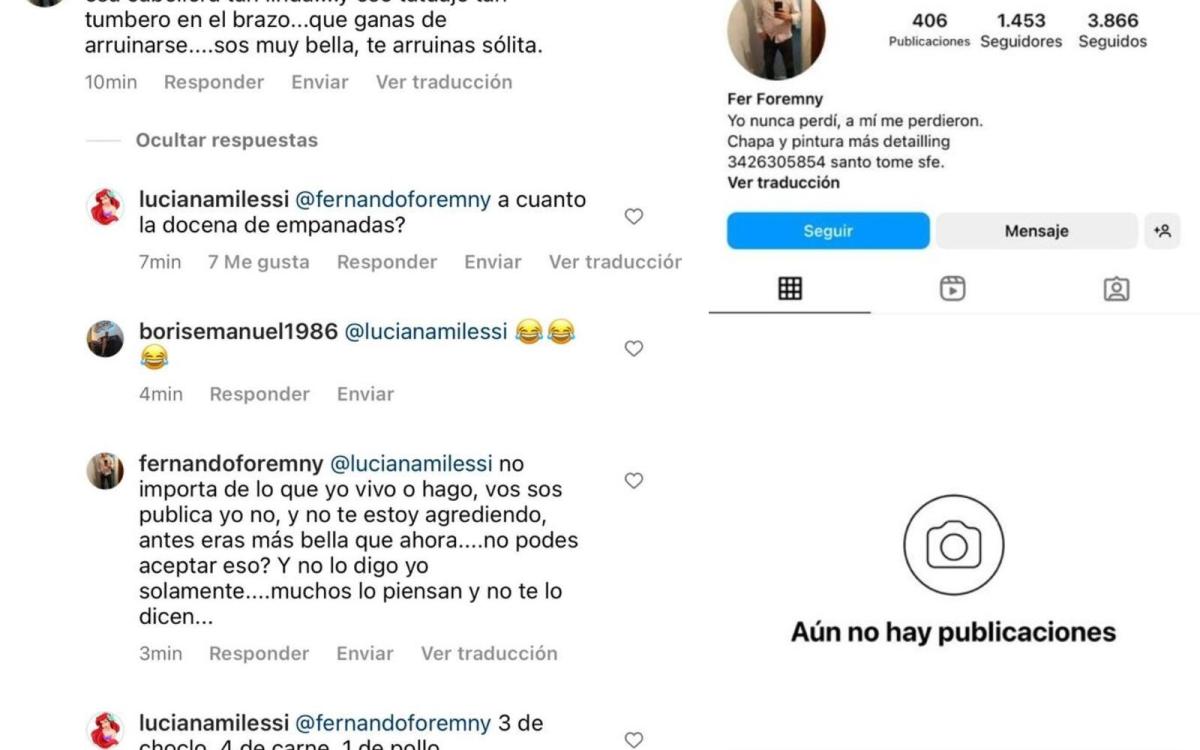 Luciana Milessi le cierra la boca a sus "haters" con algo de humor