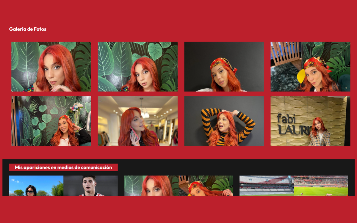 Se presentó en sociedad el sitio web oficial de Luciana Milessi