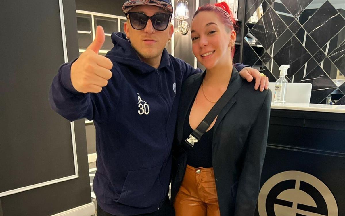 La influencer Luciana Milessi se reunió con "El Polaco" para avanzar en proyectos propios